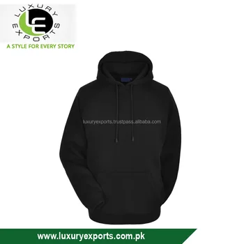 plain black pull over hoodie