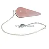 Top Seller Gemstone Rose Quartz Drop Pendulum
