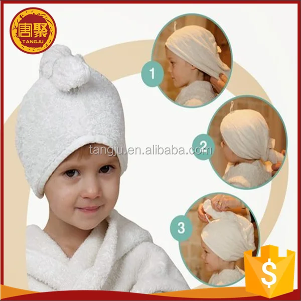 Children And Lady Cheapest Microfiber Hair Drying Towel Turban Towels