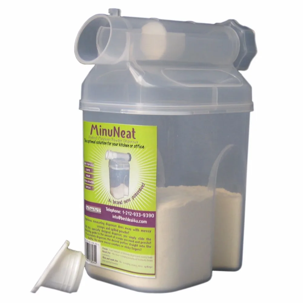 
MinuNeat Baby Powdered Formula Portion Measured Home and Travel Dispenser 