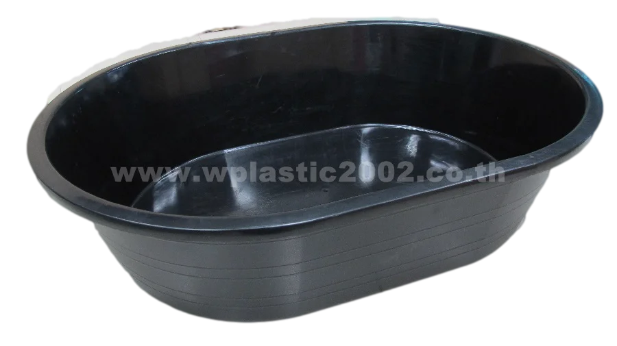Black Oval Shaped Cement Mixing Tub 220 Liters Buy Plastic Tubs Product On Alibaba Com