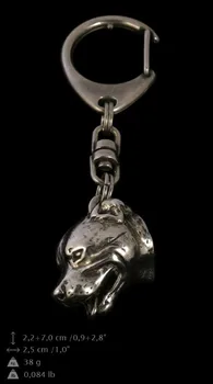staffordshire bull terrier keyring