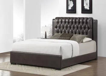 Modern Bed Furniture Living Room Button Tufted Headboard Queen Size King Size Buy Pu Bed Faux Leather Bed Bedroom Set Product On Alibaba Com