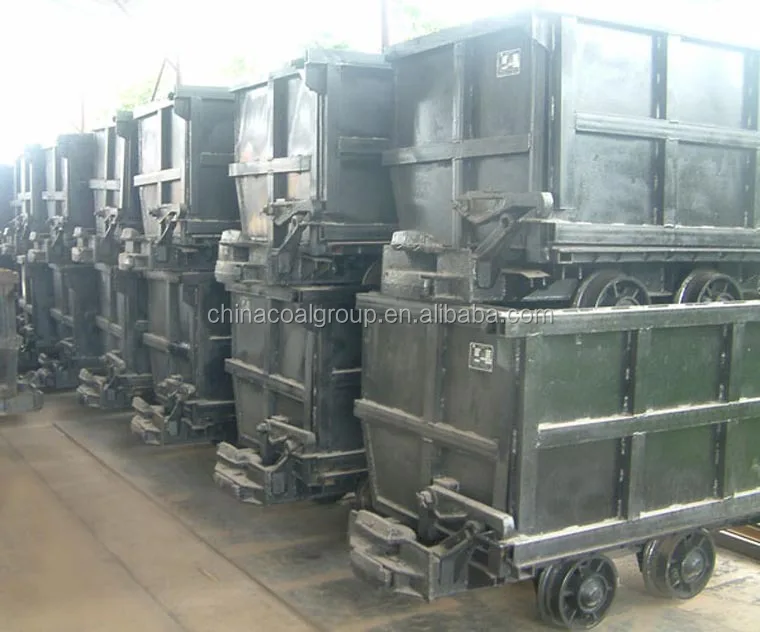 Single-side Curved Rail Dumping Mine Car