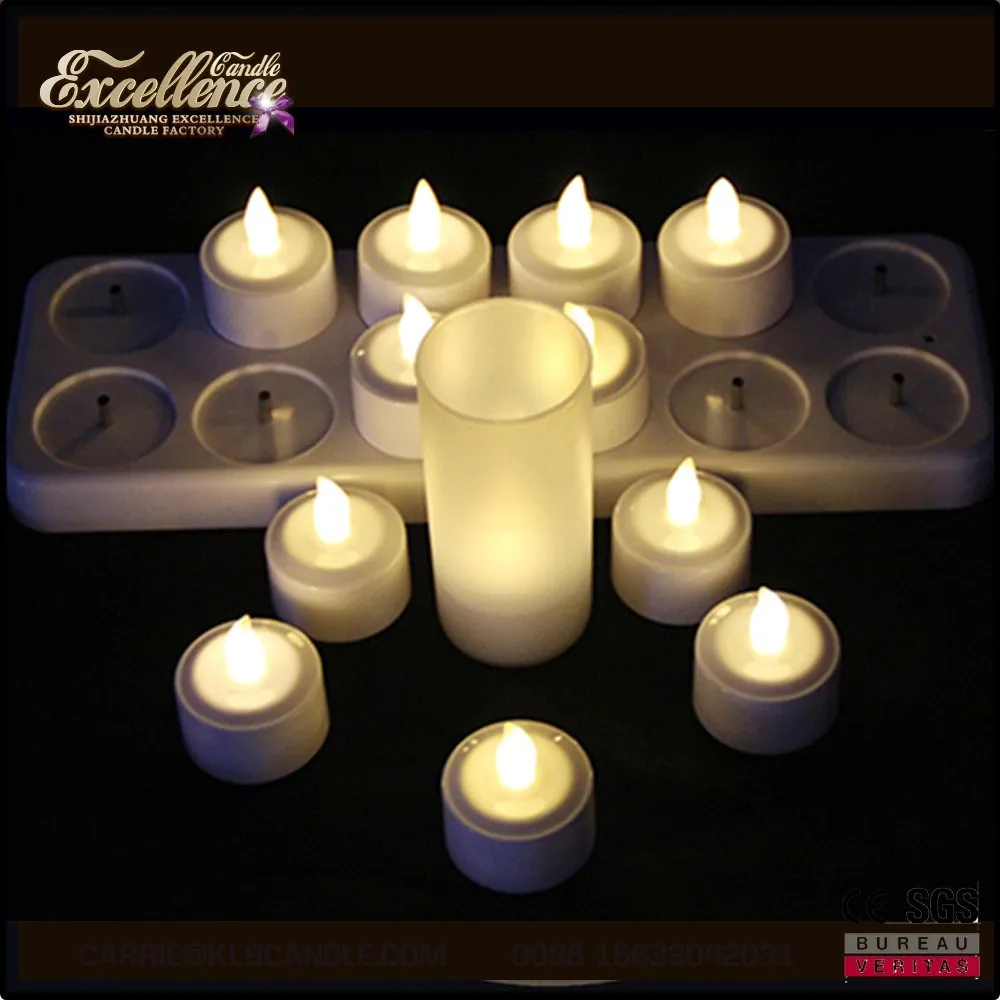 rechargeable flameless electric tea light led candle