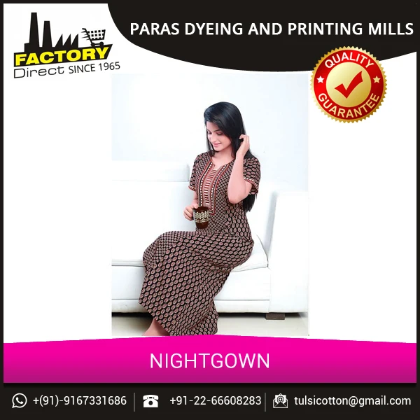 
Professional Manufacturer Customized Hot Sale Womens Nightgown 