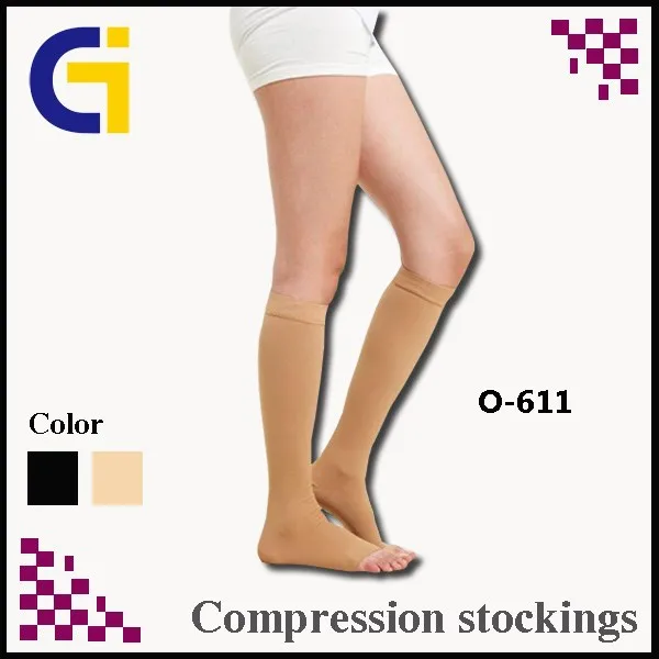 (Class 2) For Varicose Open toe Lycra Shank High Compression Stockings-4.jpg
