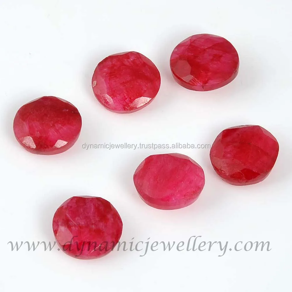 Natural Ruby Cut 10 mm Round Shape Wholesale Gemstone