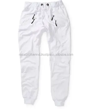 all white joggers men's