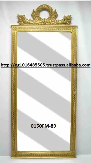 
entrance antique mirror, Carved frame ,silver leafs 