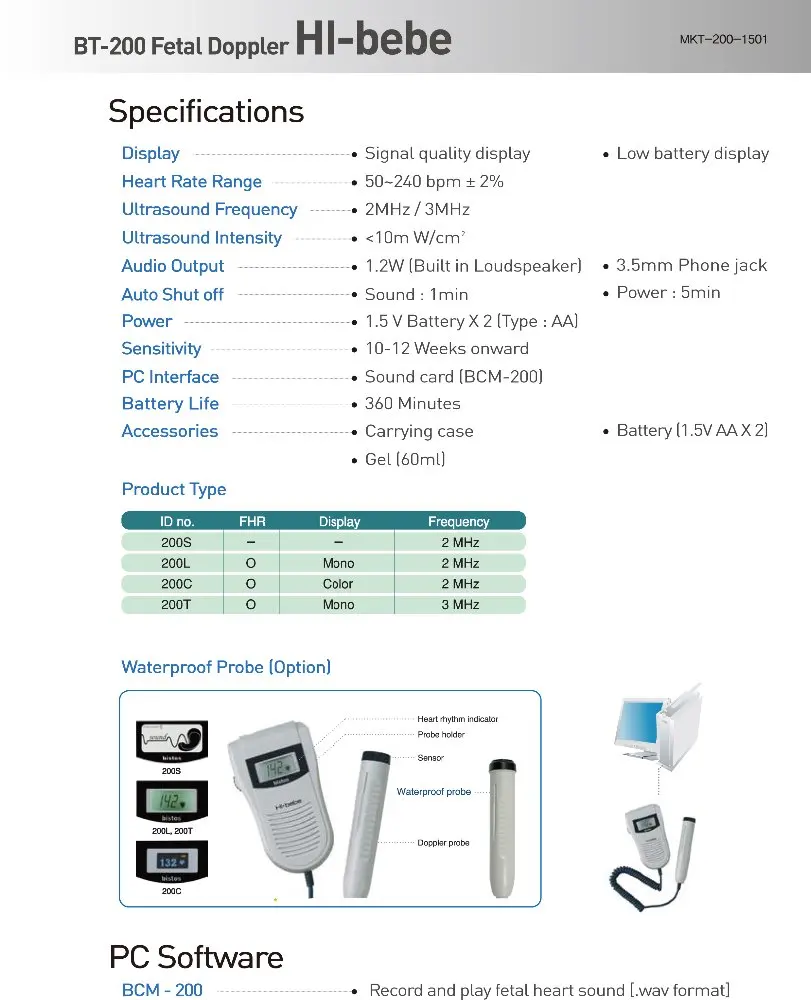 
Fetal doppler ( available OEM order ) 