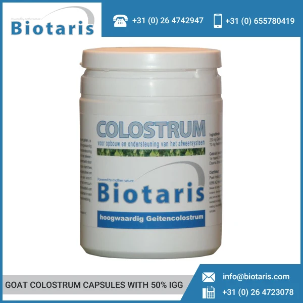 
Health Beneficial and Also Helpful for Weight Loss, Goat Colostrum Capsules with 50% IgG 
