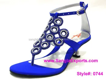 blue high heels for kids