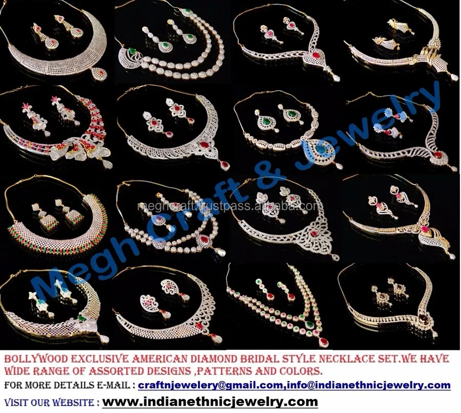 Indian American Diamond Pendant Setamerican Diamond Jewelry Online