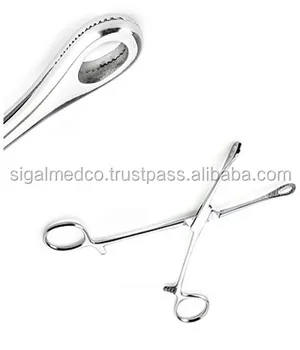 sponge piercing body forceps mini type surgical clamp larger