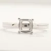 NEW Cushion Semi Mount Engagement Wedding Ring Pre Notched Ready to Set 925 Sterling Silver Jewelry