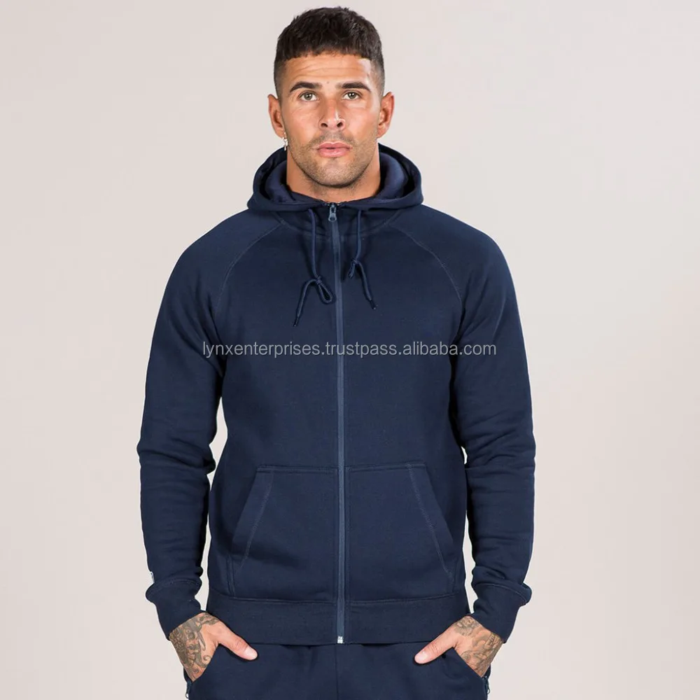 slim fit zip hoodie