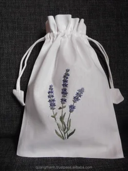 Hand Embroidered Lavender Sachet Bag Pillow Fl Embroidery Design 20 Bags