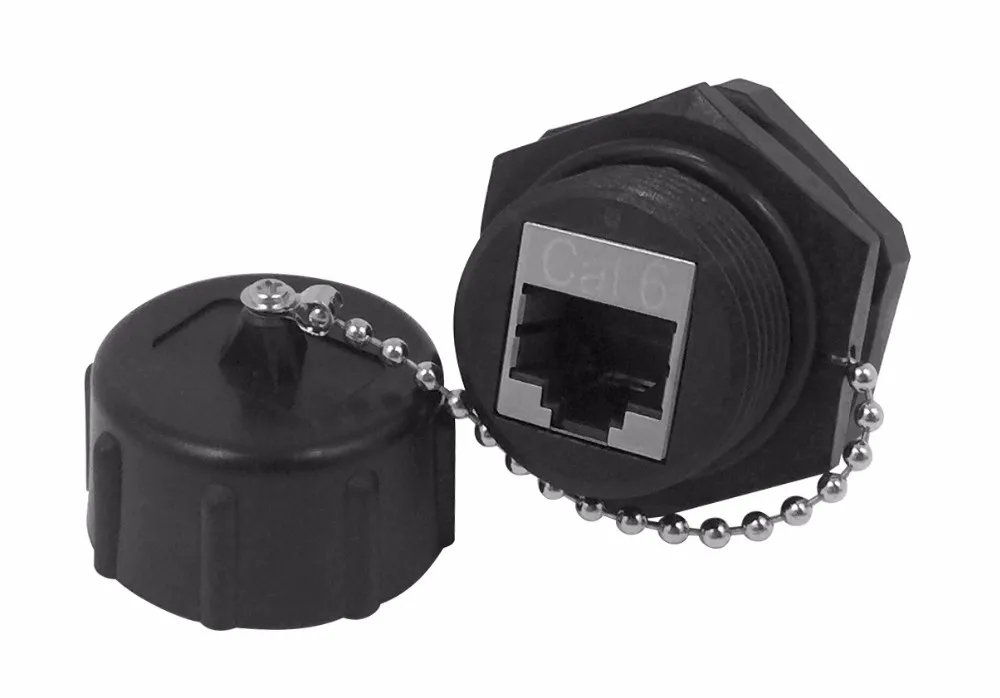 Cat6 Shielded Industrial Ip67 Rj45 Waterproof Bulkhead Female Coupler Buy Rj45 Female Coupler