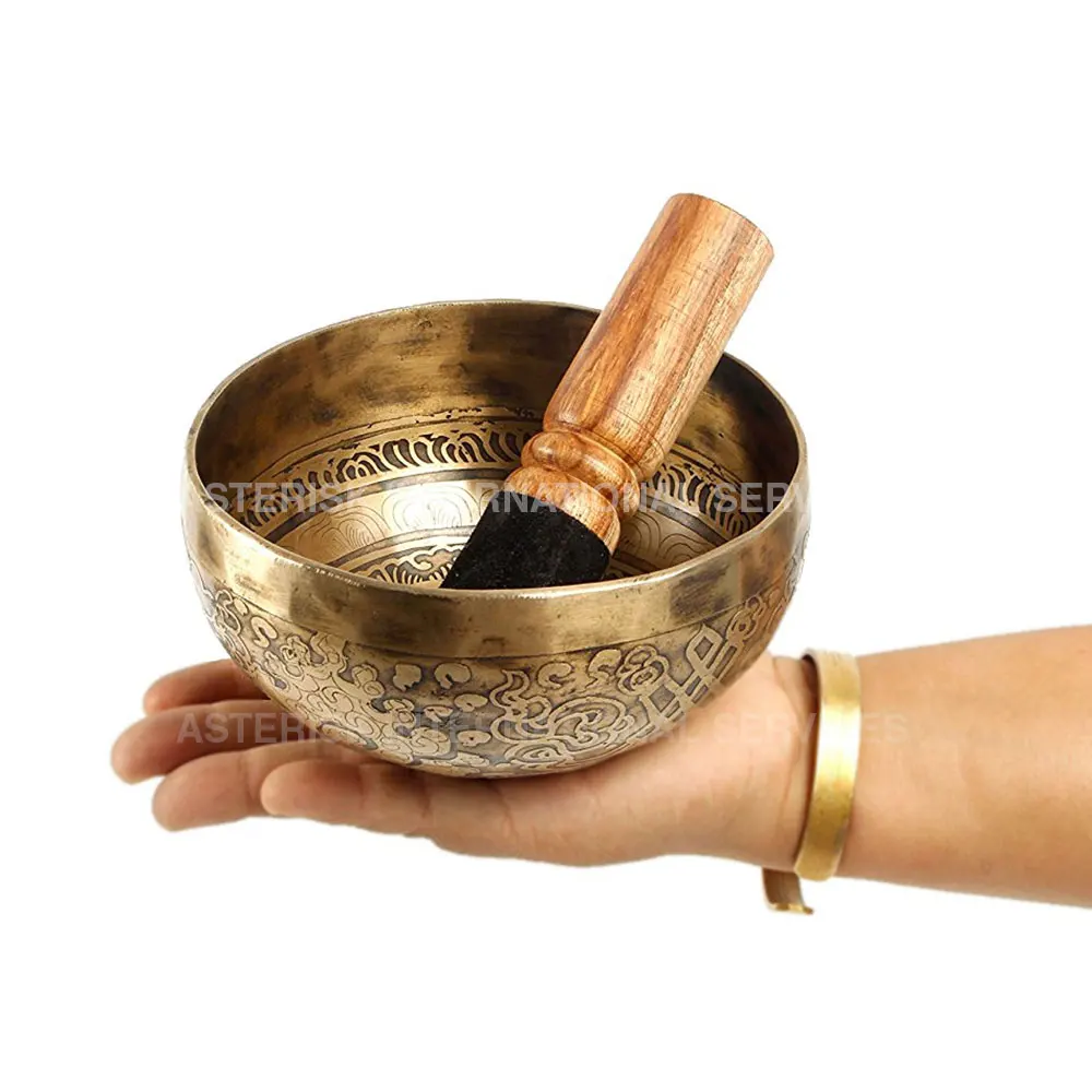 Tibetan Singing Bowl For Mantra Prayer - Handmade Tibetan Singing Bowl ...