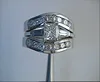 1.00ct Diamond Wedding bands Guards 18kt White Gold Birthday Anniversary Bridal Gift JEWELFORME BLUE
