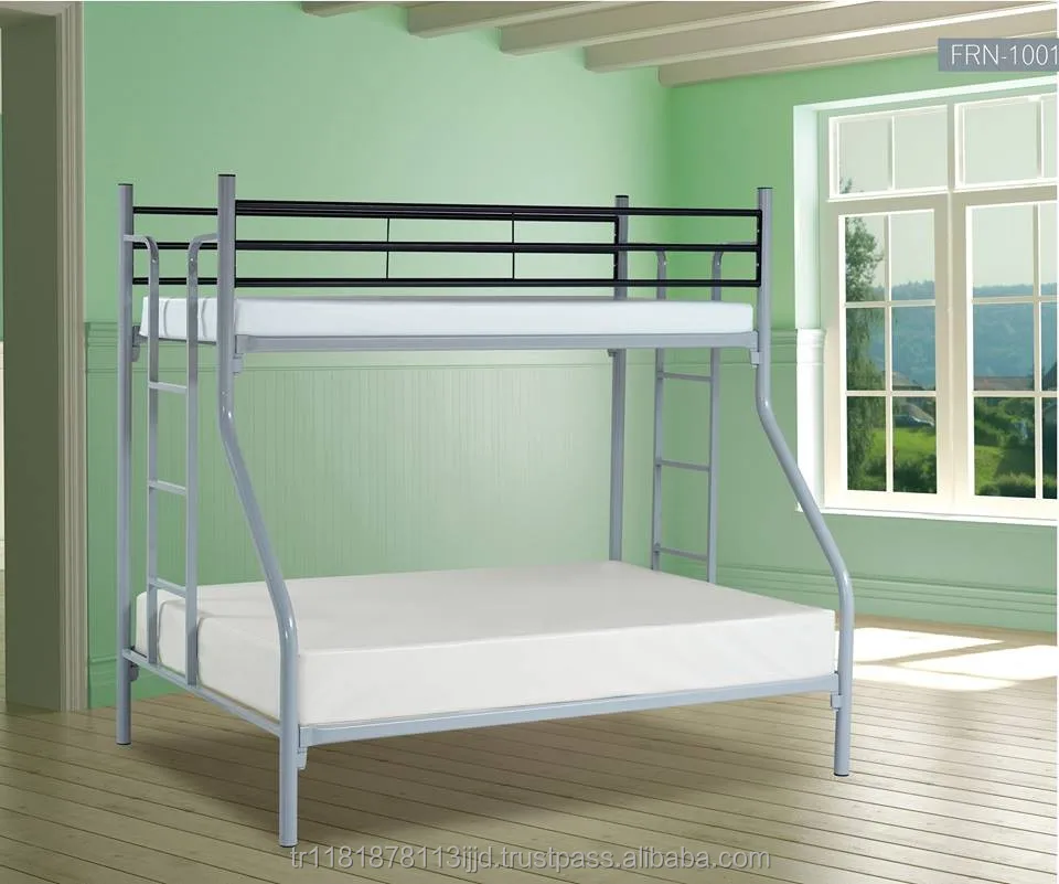 سرير معدني مزدوج بطابقين للبالغين