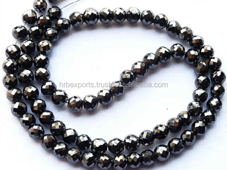 Brilliant Black moissanite Beads.jpg