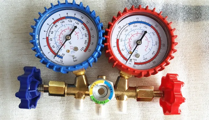 Partsner Double Manifold Gauge Set With Sight Glass For R12 R22 R502 