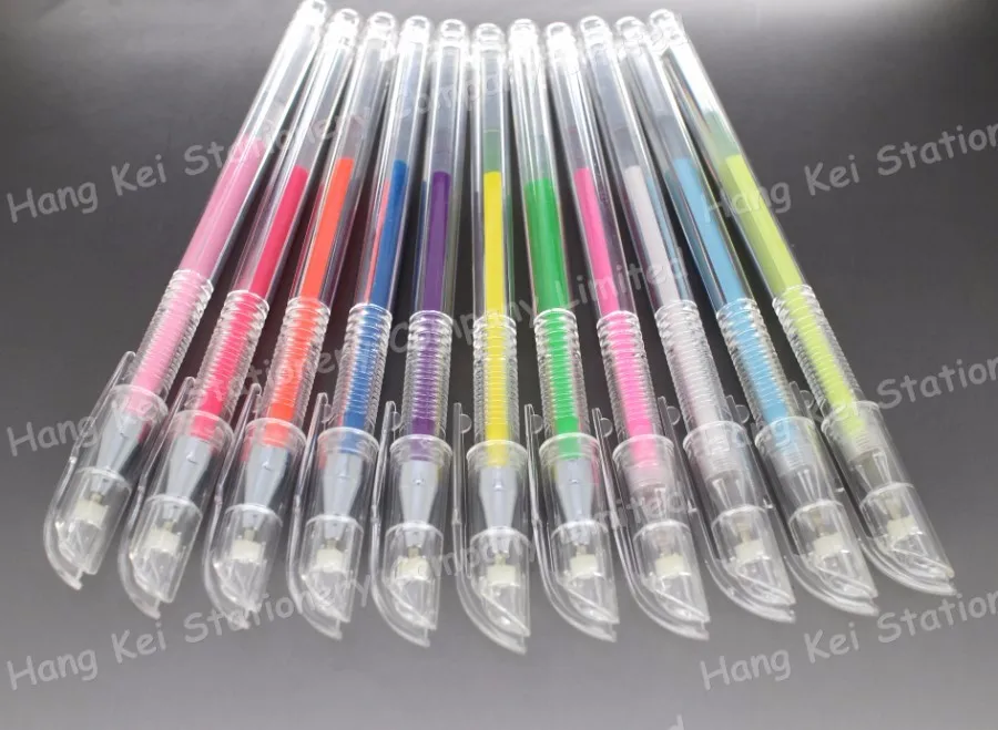 Promotional high quality custom logo gold silver color gel ink pen