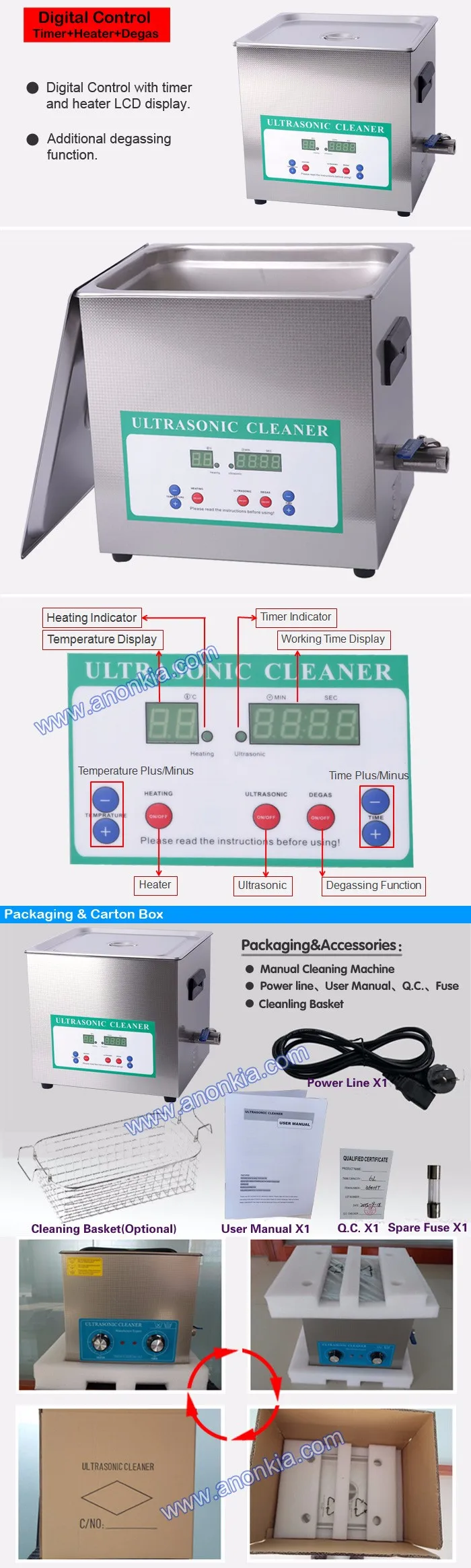 10L Ultrasonic Bath Sonicator
