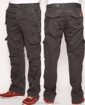 six pocket cargo pants black