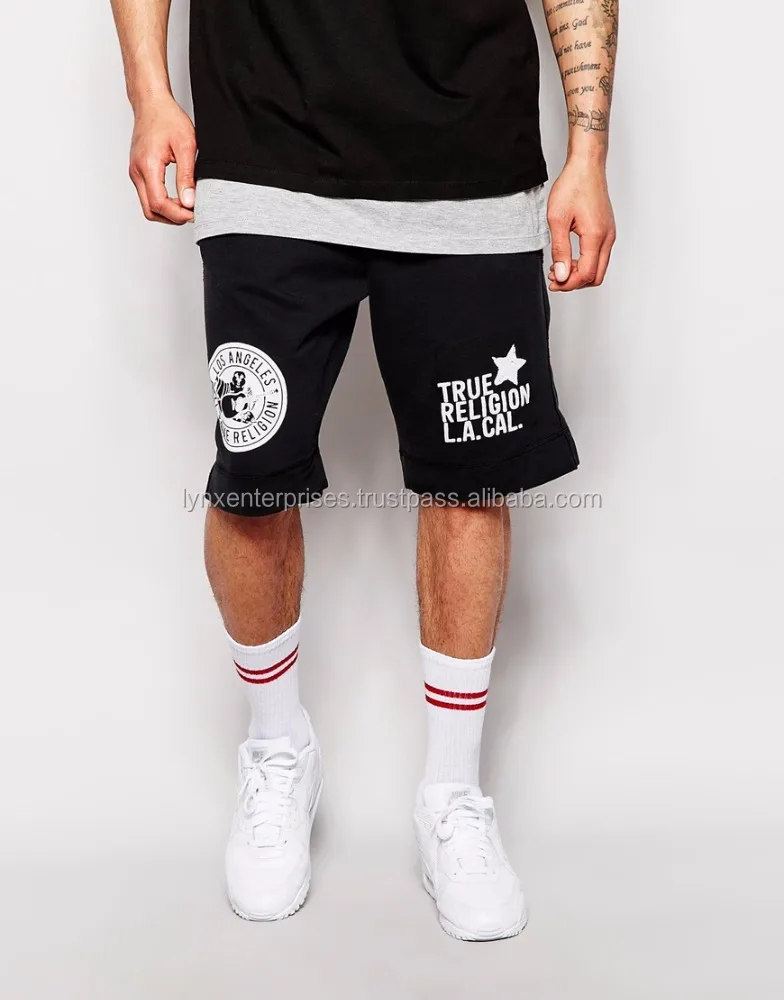 true religion sweat shorts mens