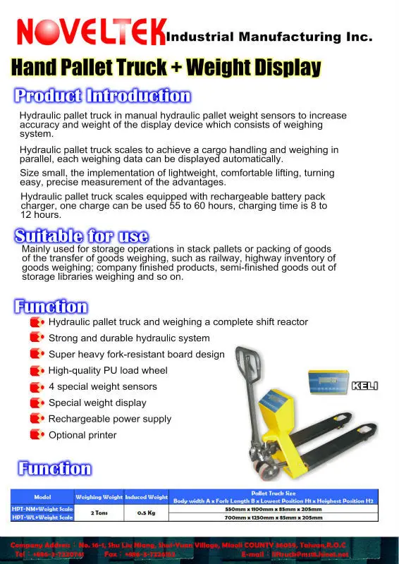 Hydraulic pallet truck1