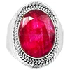 Ruby stone, Ruby rings, Ruby stone 925 silver ring