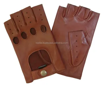 buy leather fingerless gloves