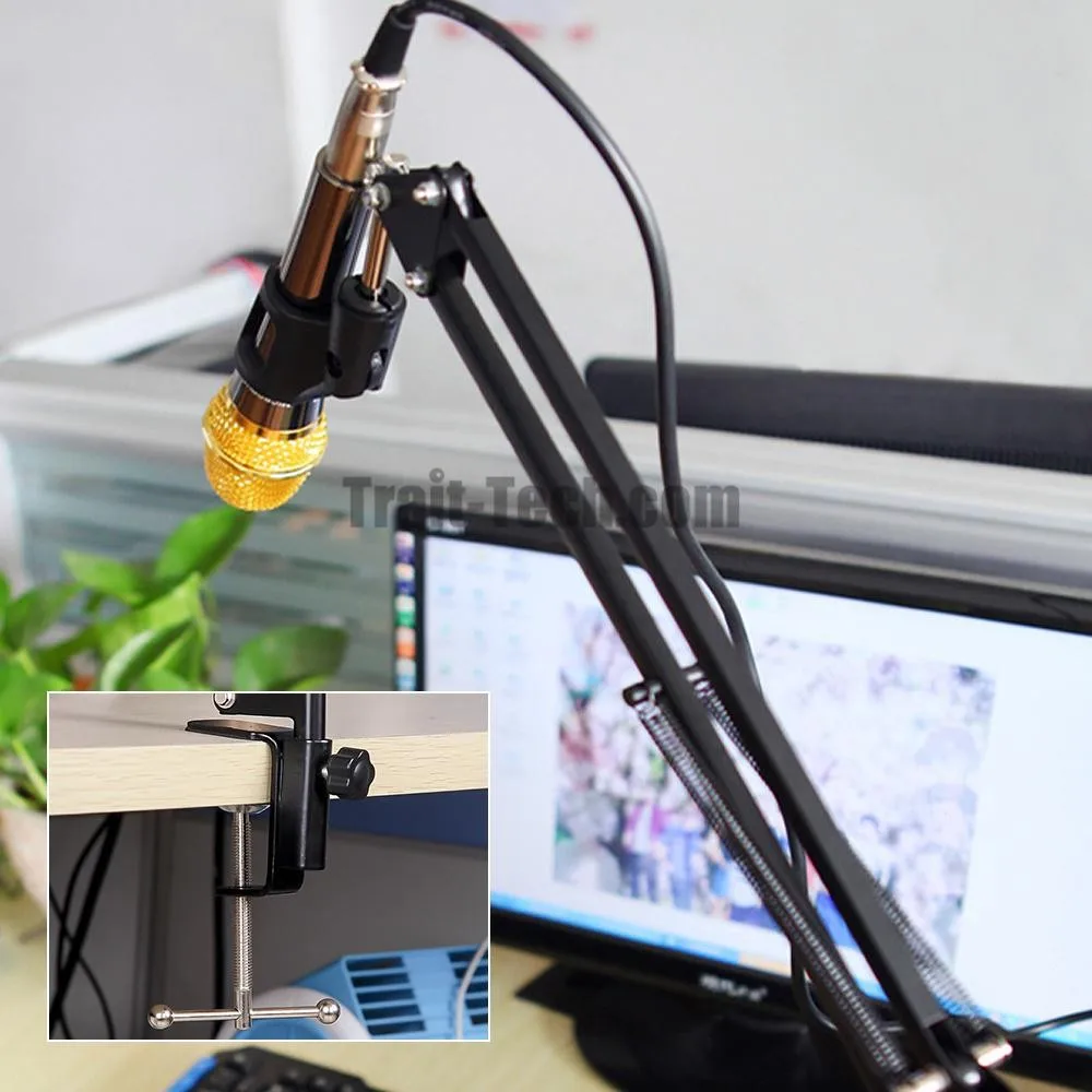 专业麦克风支架麦克风臂悬挂臂剪刀臂支架无线电广播工作室