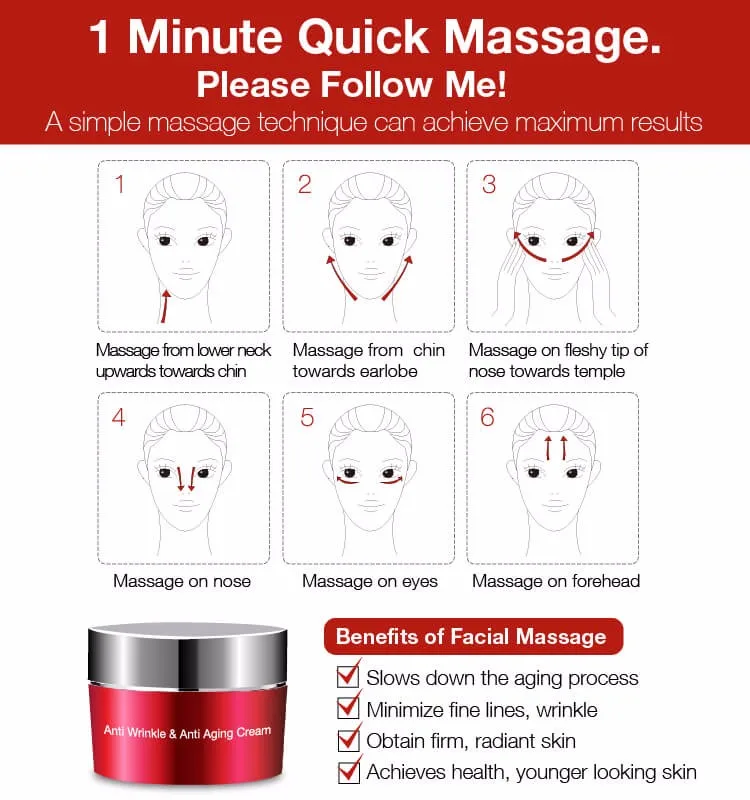 Skincare Anti Wrinkle Tightening Anti Aging Eye Face Cream Lotion