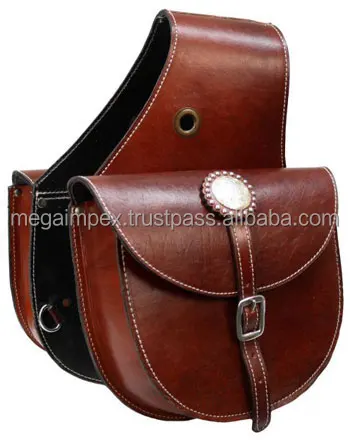 genuine leather saddlebags