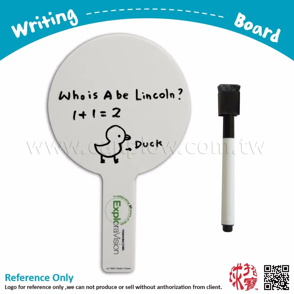 Personal Custom Writing Dry Erase Educational Promotion Writing Paddle