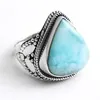 By Chance By Choice !! Larimar 925 Sterling Silver Ring, Silver Jewellery Wholesaler, 925 Silver Jewellery