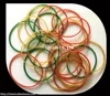 100% Natural mix color Elastic Rubber Bands Professional manufacturer / Transparent green Color Rubber Band For Money