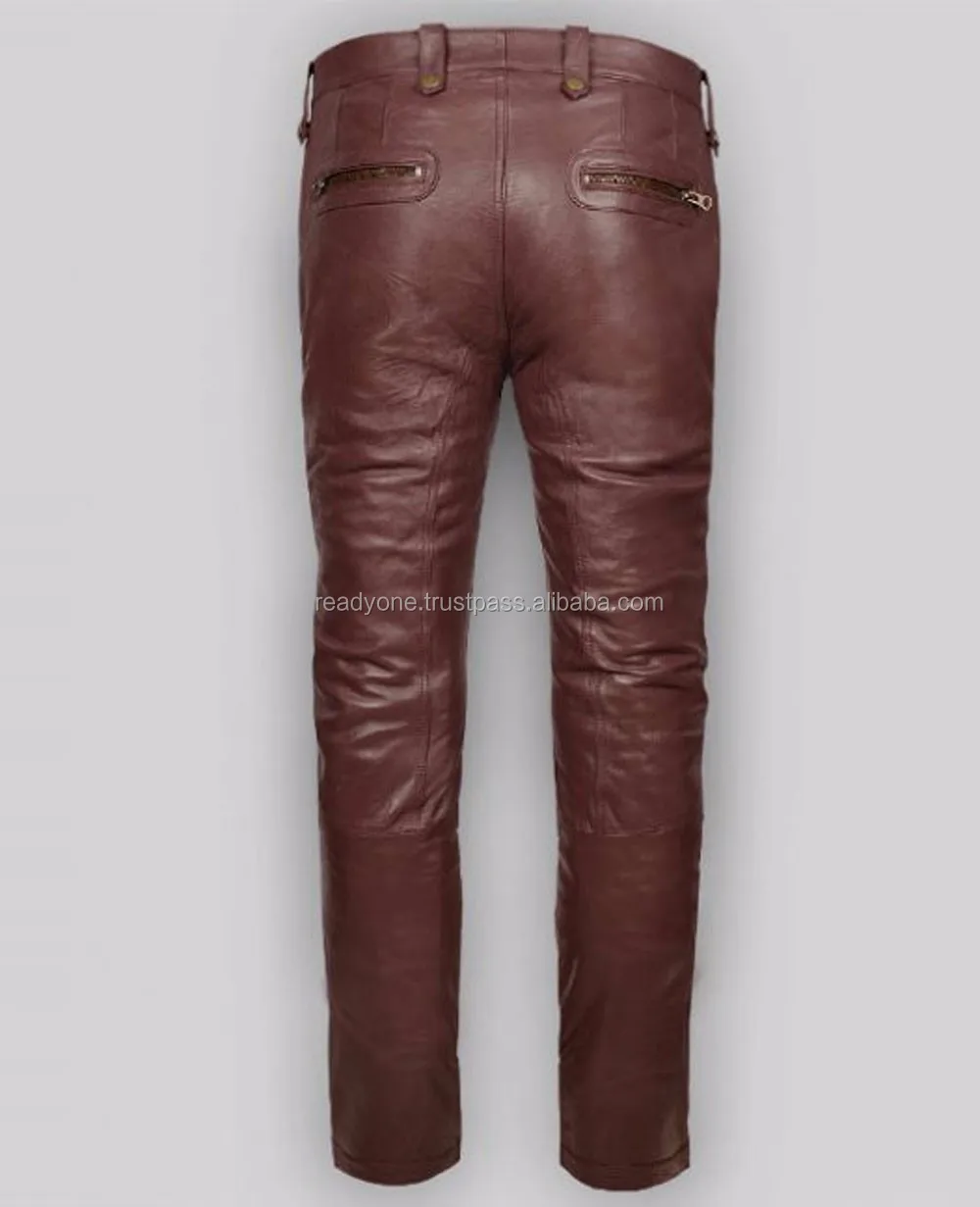 mens fake leather pants