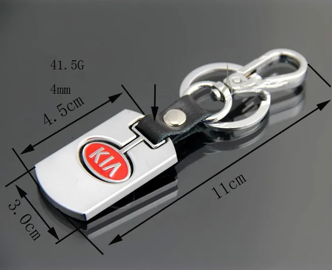 Factory Wholesale Gold Plated Car Brand Logo Key Chain Custom Metal Key