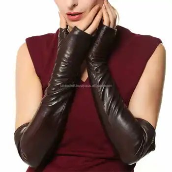 fingerless leather gloves fashion