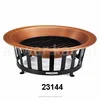 Outdoor Copper Finishes Bowls Fire Pit Iron Black Stand