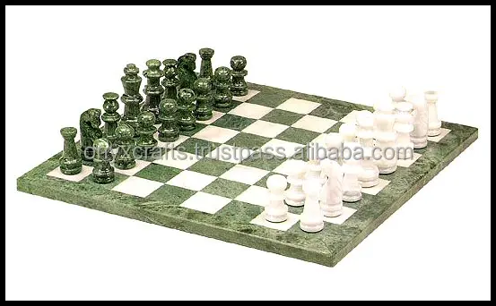 green marble chess set