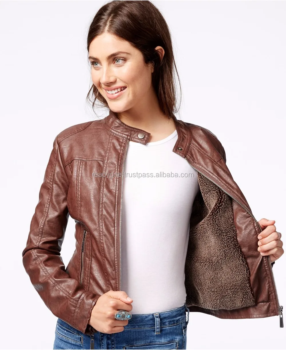 Custom Fashion Women Leather Jacket In Pakistan Sialkot Buy Suede