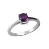 Ring 925 sterling silver amethyst hydro quartz faceted gemstone