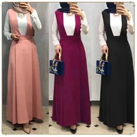 

Muslim Islamic Fashionable Straps Skirt Casual Dress Muslim Abaya En Chine
