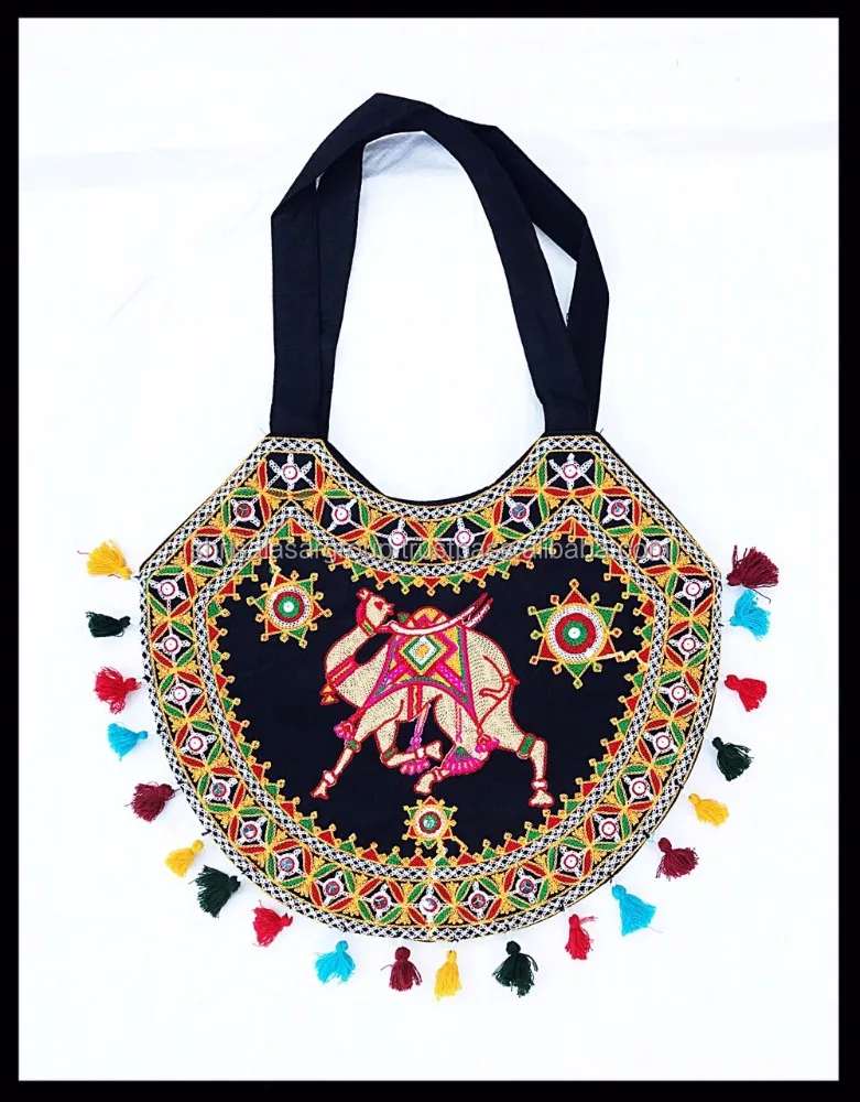 rajasthani mirror work bags